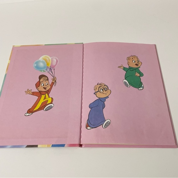 Vintage 90s Alvin and the Chipmunks Happy Birthday Dave Book - Picture 8 of 14